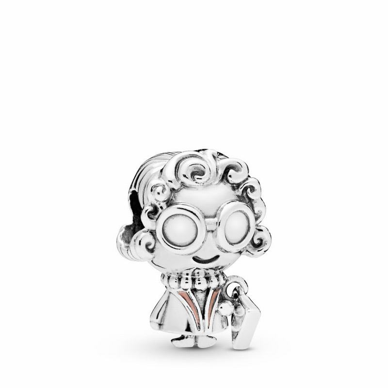 Pandora Mrs. Wise Charm Ireland - Sterling Silver/Enamel/Pink - 674351PLY